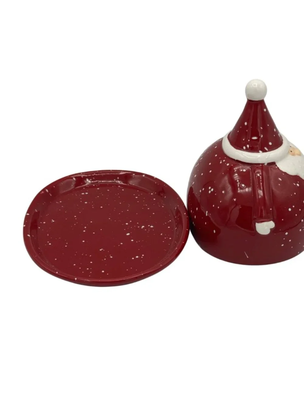 Santa Claus Ceramic Butter Dish By Nauvoo House